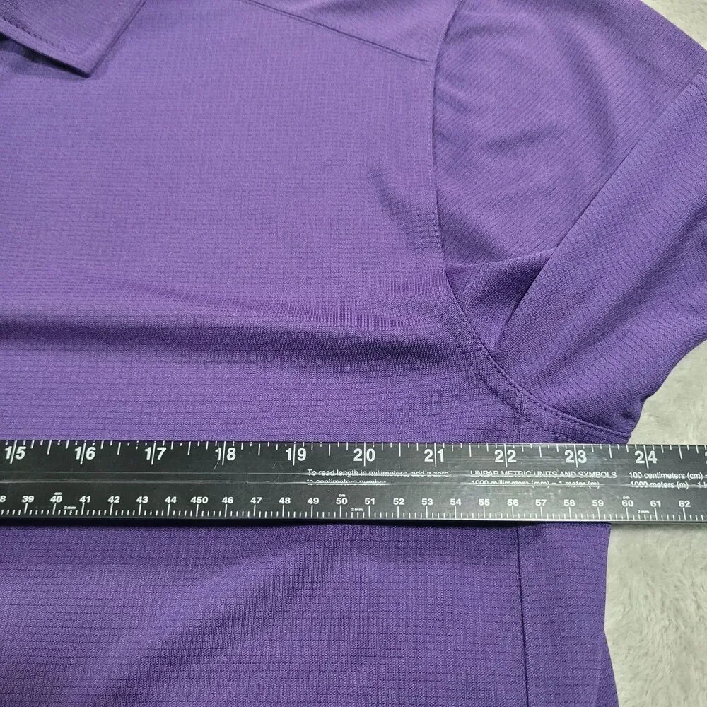 Cutter & Buck Polo Shirt Mens XLT Purple CB DryTec Golf Performance Big Tall